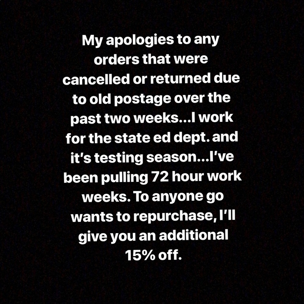 Sincerest apologies❤️